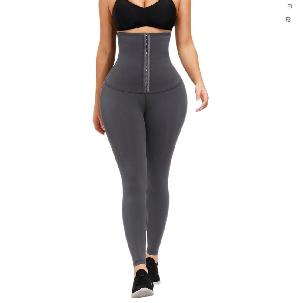 Gray Ultra-High Waist Training Leggings